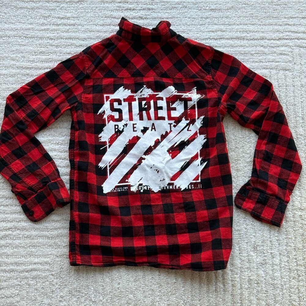 CHAPTER BOYS PLAID FLANNEL BUTTON DOWN SHIRT